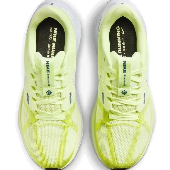 RARE Nike Air Zoom Structure 25 Volt/Grey/Wht Run Gym Sport Cross-Trainer DJ7884 - Picture 13 of 16